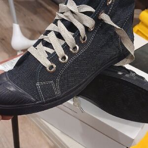 Men's Denim High-Top Sneakers